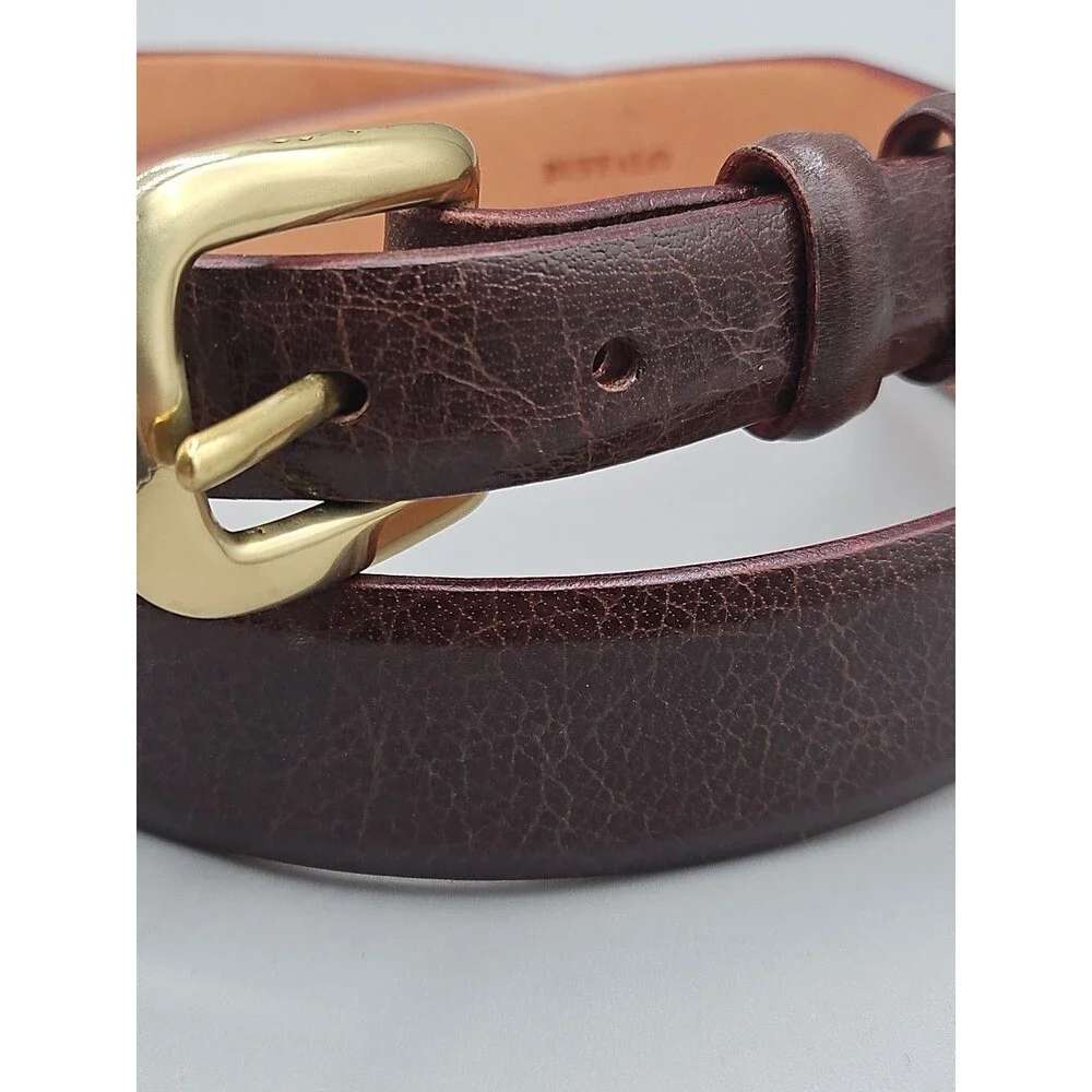 Men's Brown Asian Buffalo Belt Handcrafted In USA 34 1-3/8